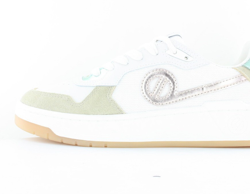 Noname Kelly sneaker blanc beige or vert