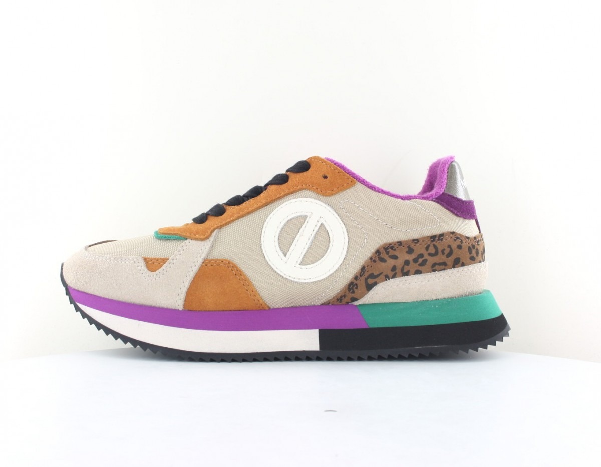 Noname Mia jogger beige multicolor leopard