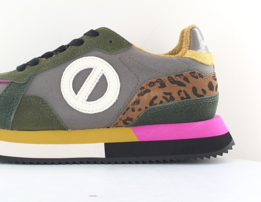 Noname Mia jogger kaki multicolor leopard