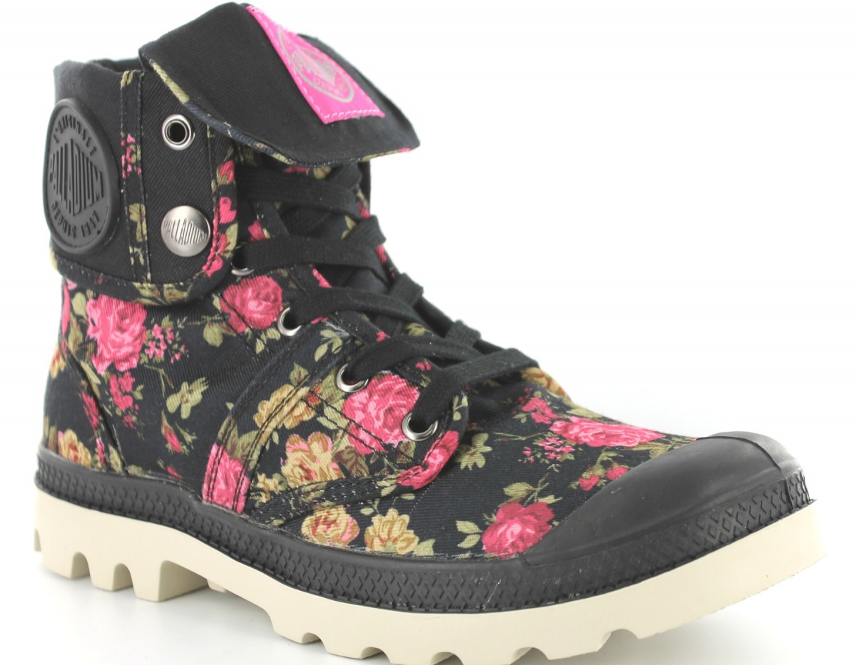 Palladium Baggy flower NOIR/FLEUR