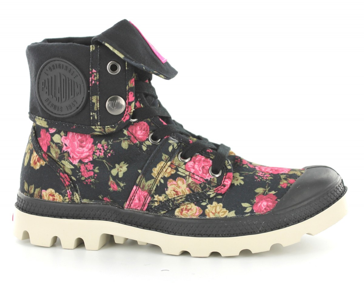 Palladium Baggy flower NOIR/FLEUR