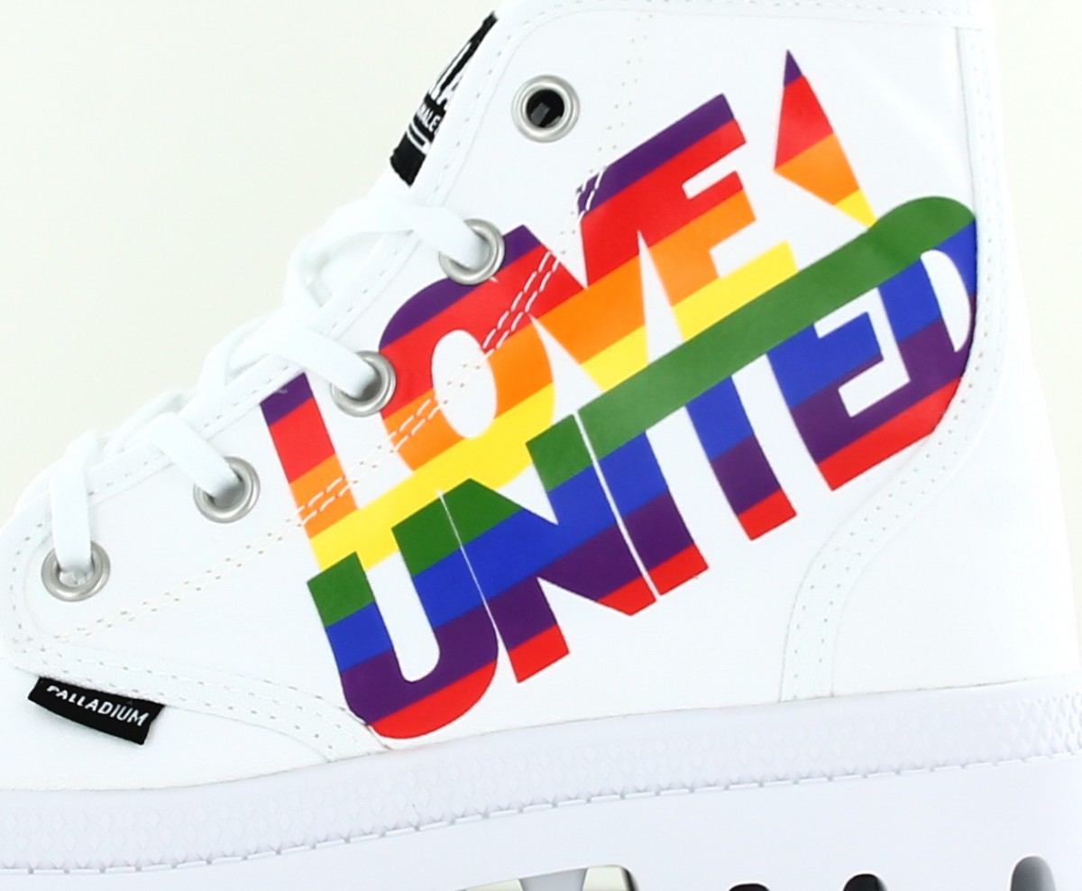 Palladium Hi pride blanc multicolor