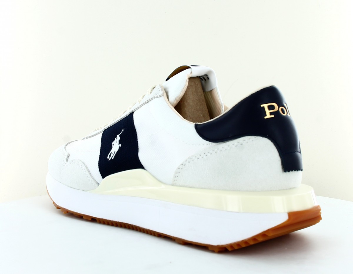 Polo Ralph Lauren Train 89 pp sneakers low top lace beige blanc bleu marine