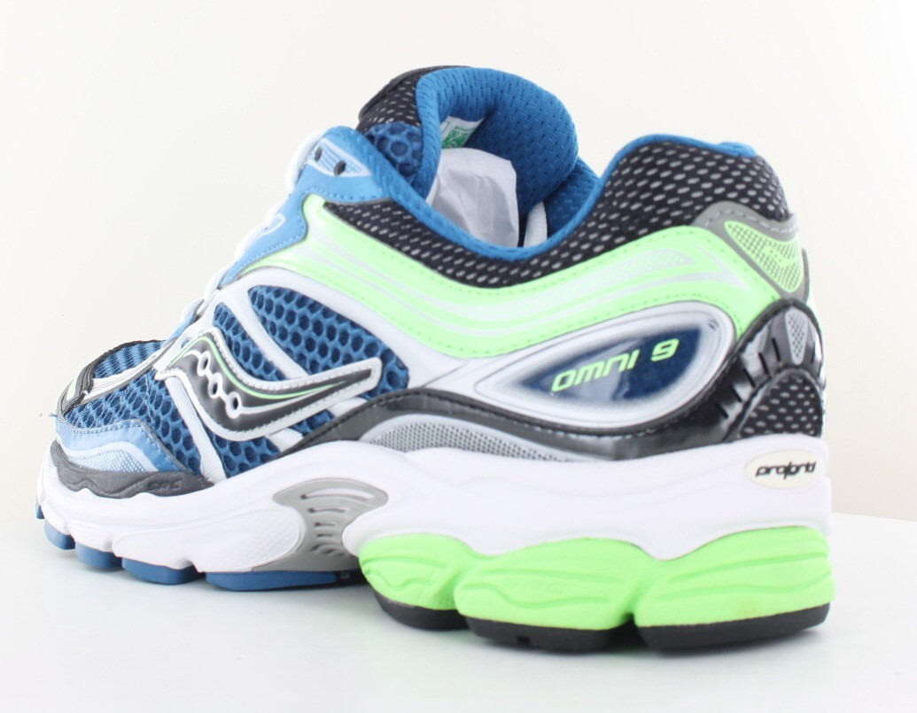 Saucony Progrid omni 9 bleu vert blanc argent