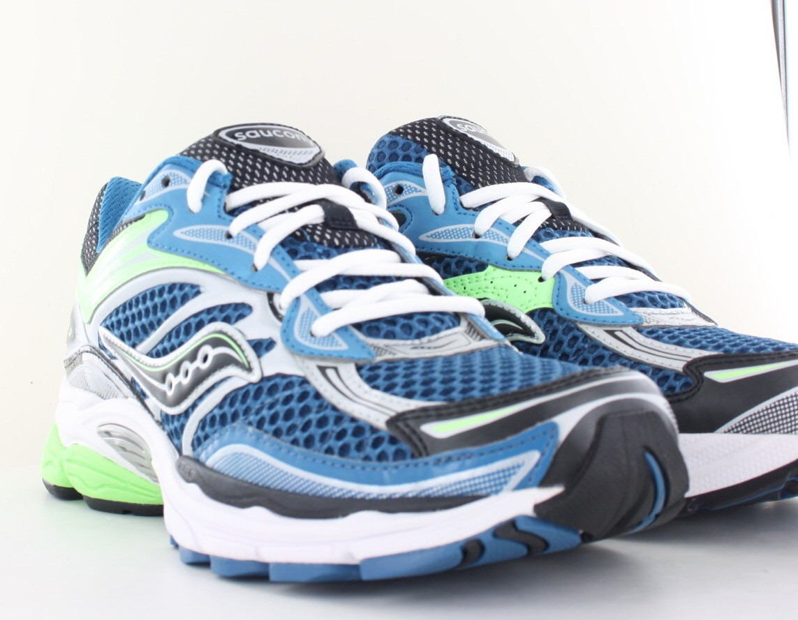 Saucony Progrid omni 9 bleu vert blanc argent