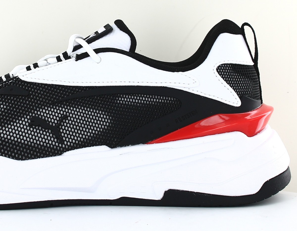 Puma Rs fast tech blanc noir grenadine