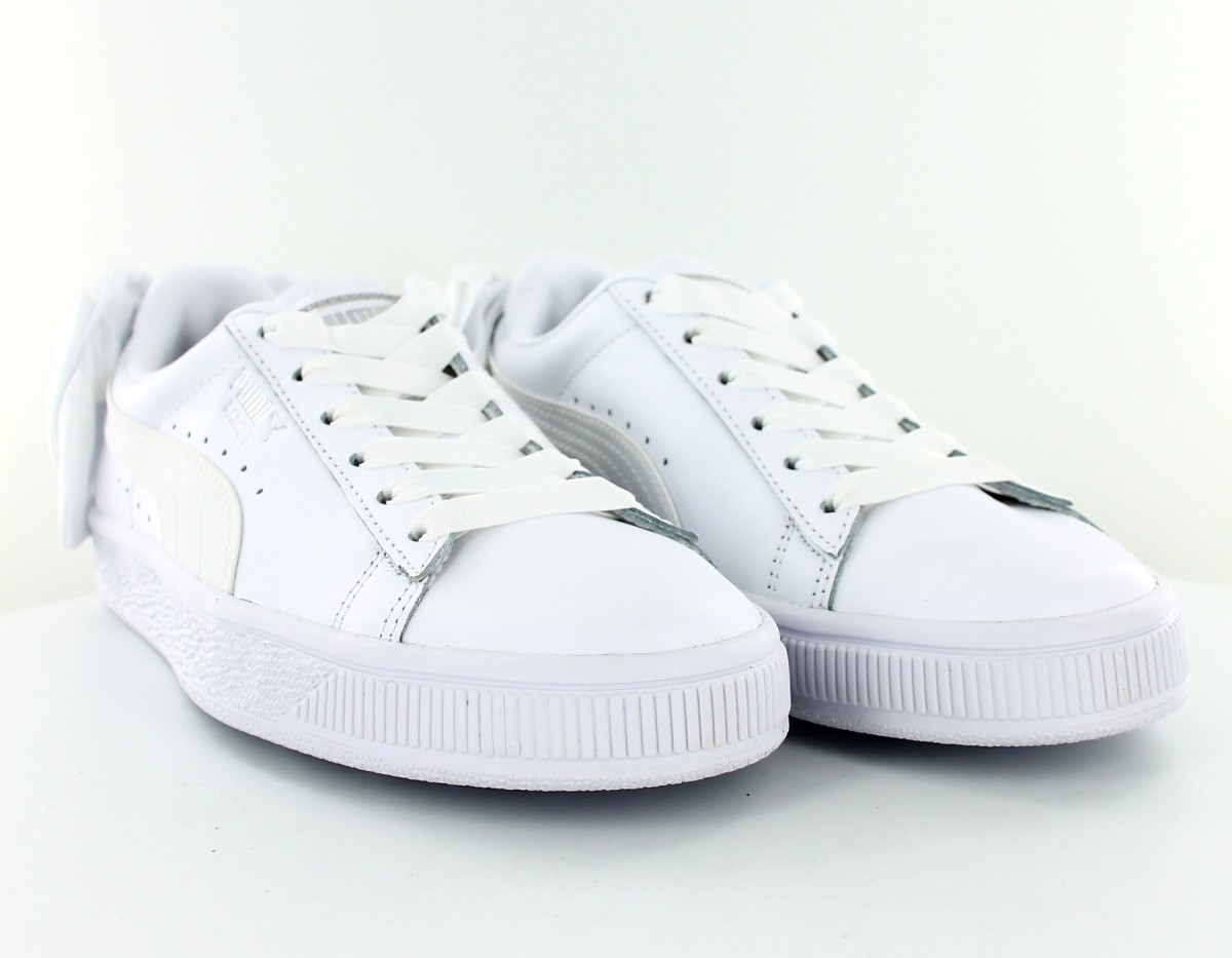 Puma Suede bow Blanc-Blanc