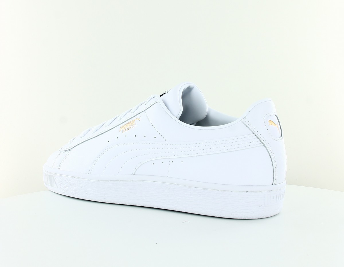 Puma Basket classic XXI blanc or