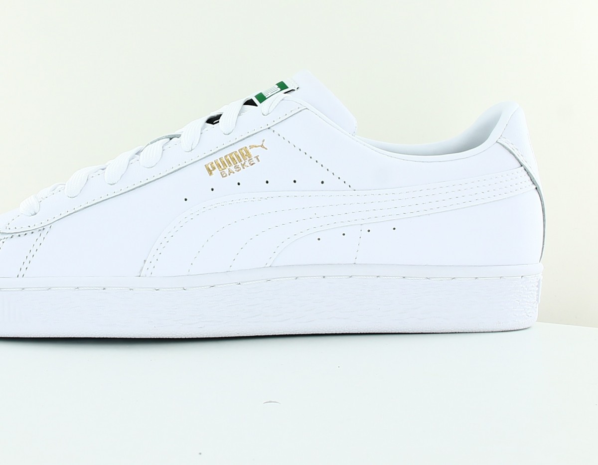 Puma Basket classic XXI blanc or