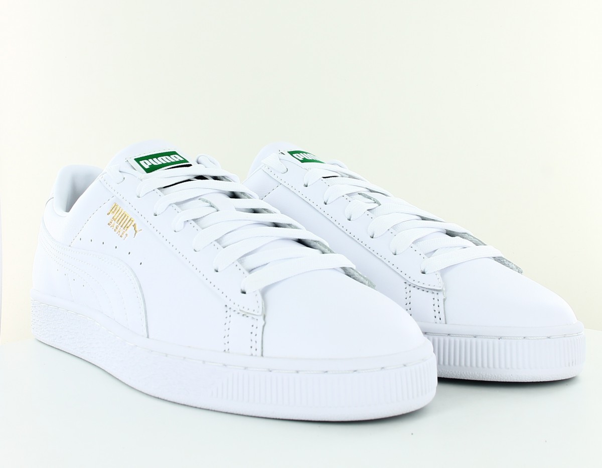 Puma Basket classic XXI blanc or