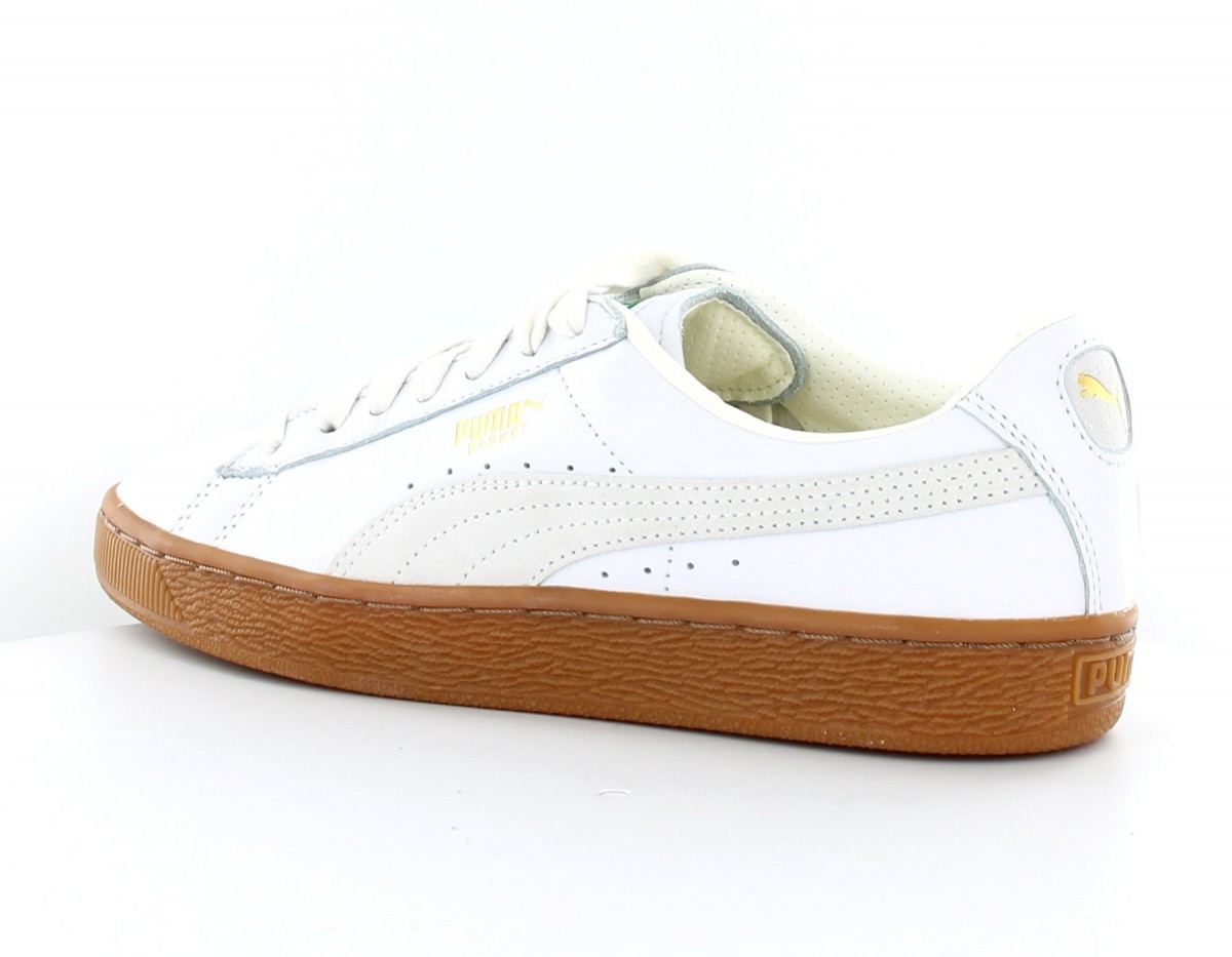 Puma Basket Classic Gum Deluxe Blanc-Gomme