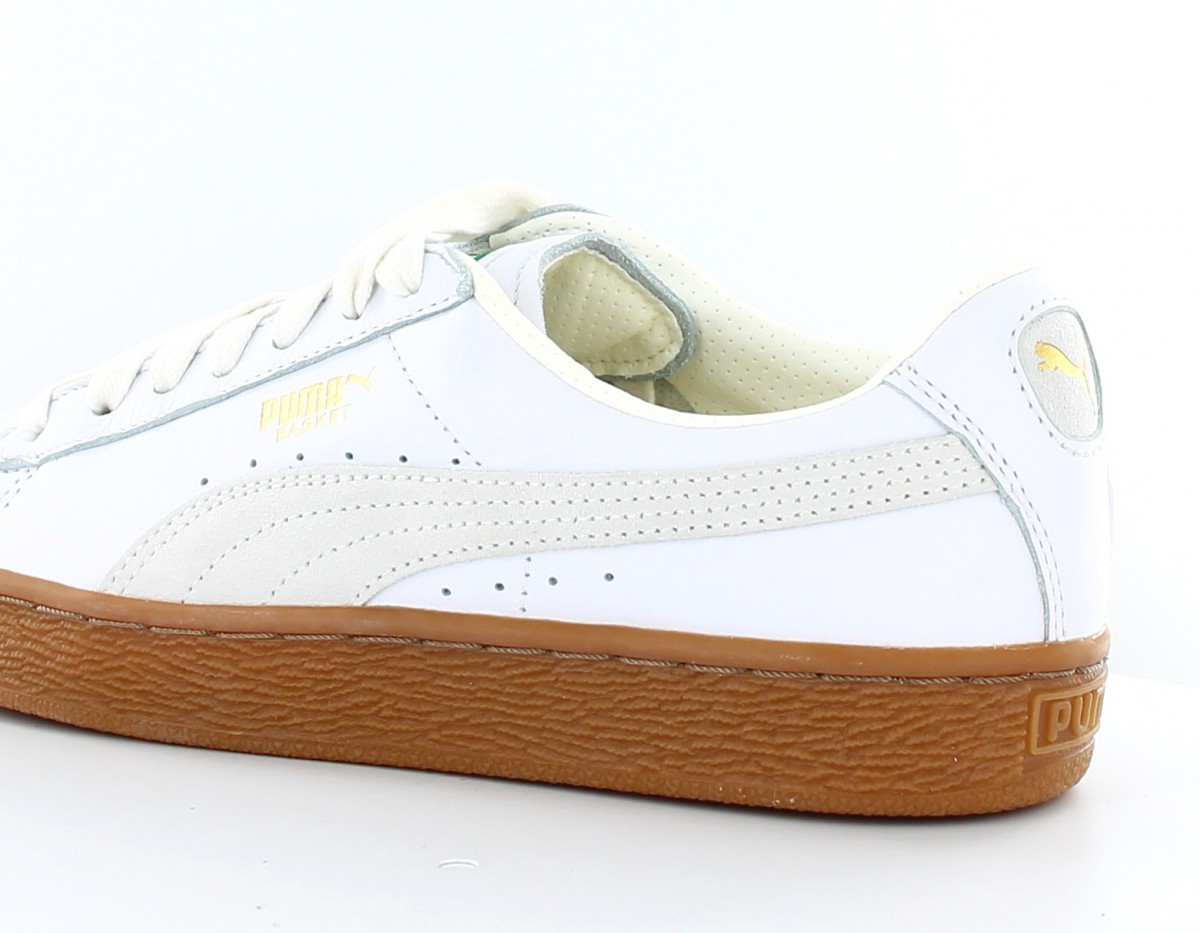 Puma Basket Classic Gum Deluxe Blanc-Gomme