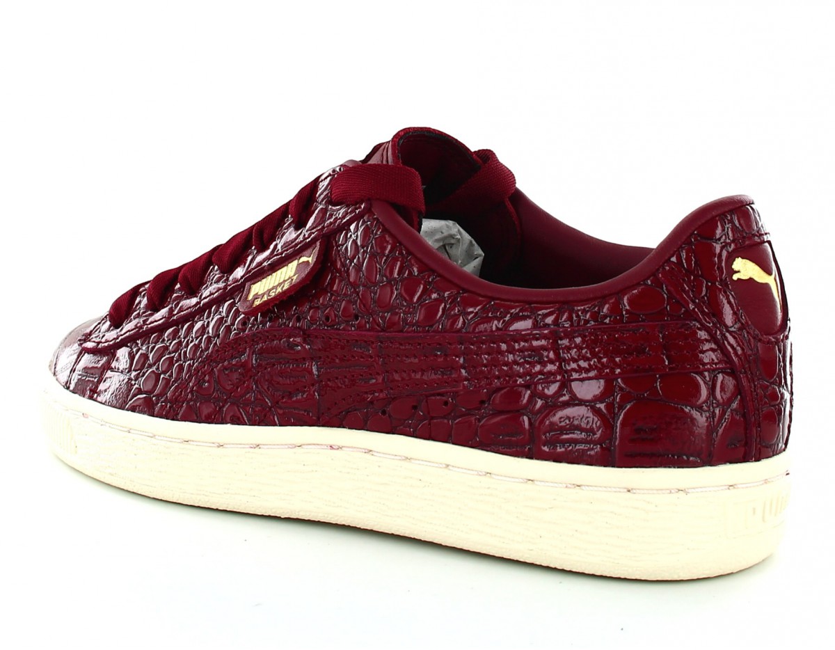 Puma Basket Exotic luxe bordeaux-beige