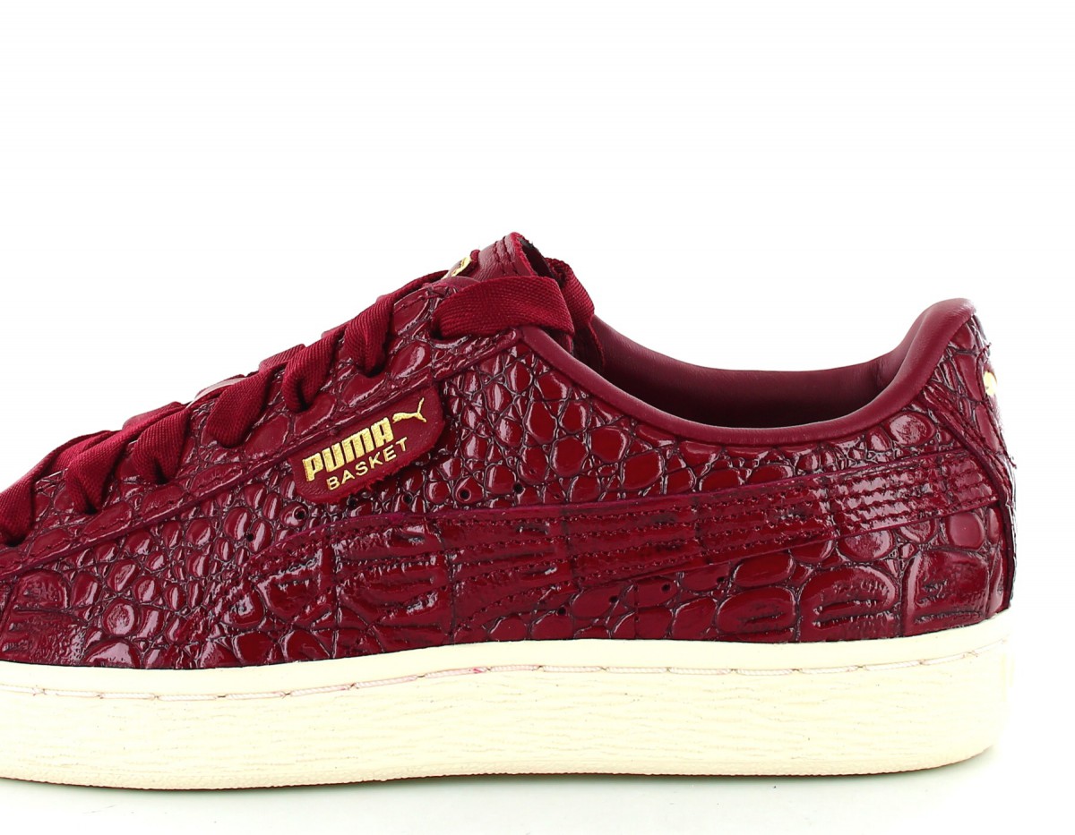 Puma Basket Exotic luxe bordeaux-beige