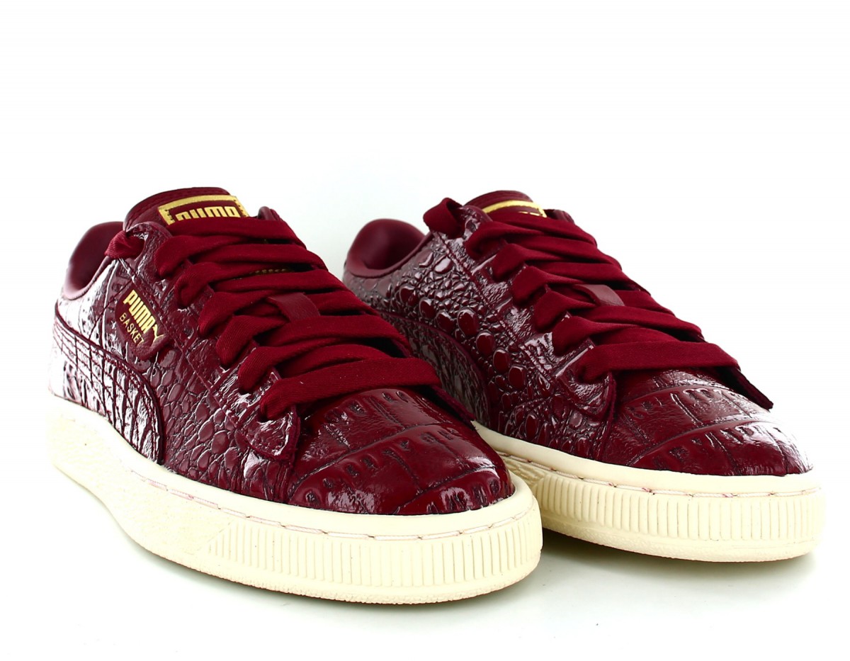 Puma Basket Exotic luxe bordeaux-beige