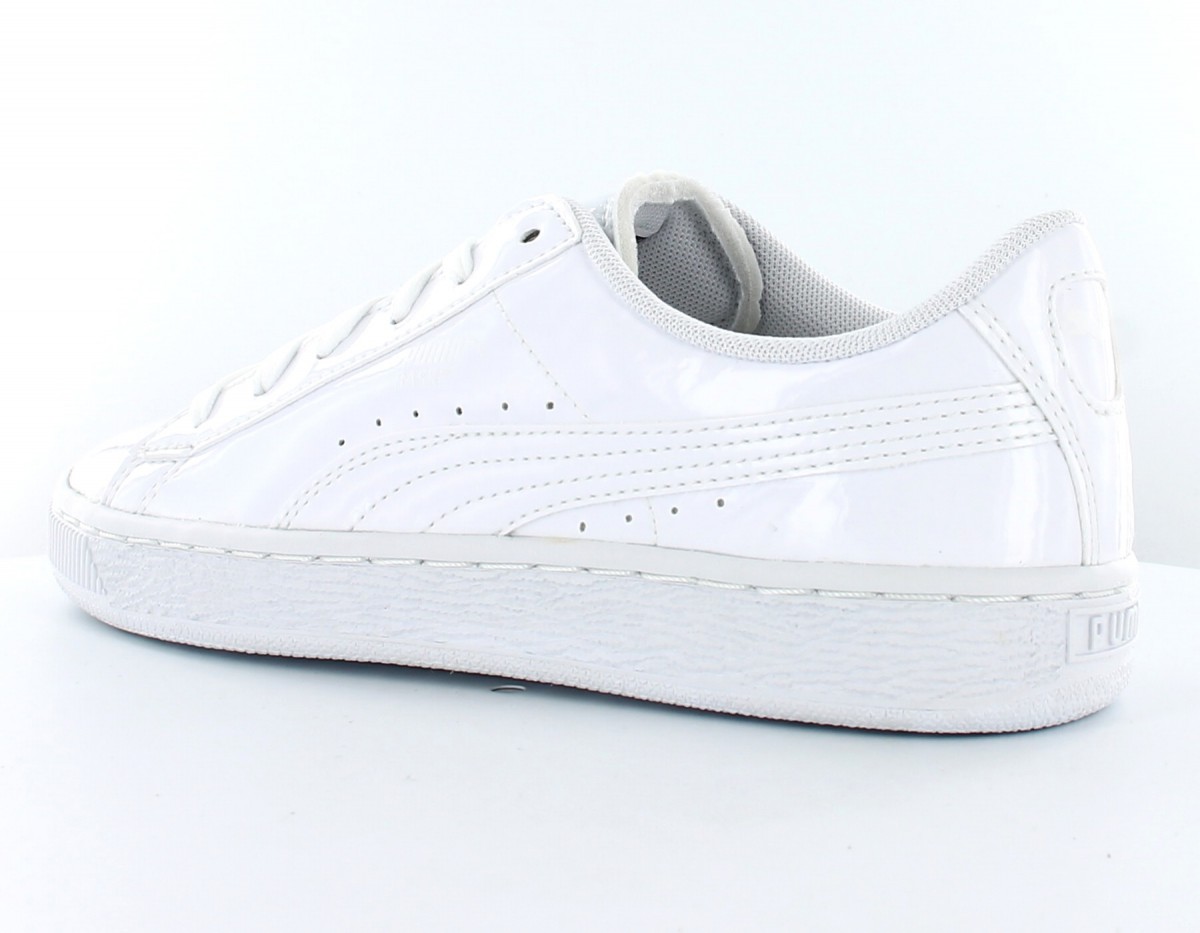 Puma Basket Patent Blanc/Patent