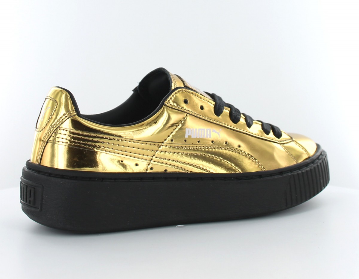 Puma Basket Platform Metalic Gold