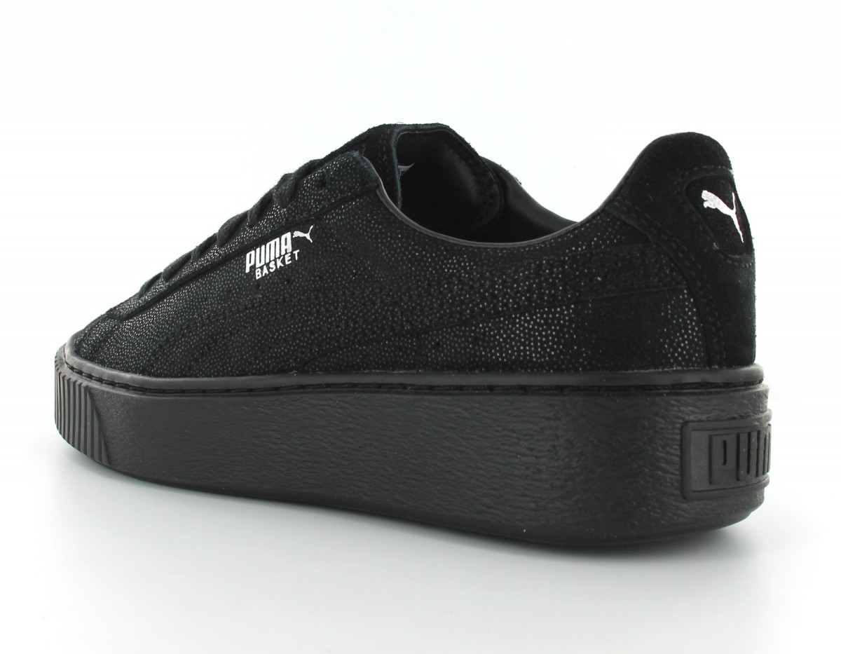 Puma Basket Platform Reset Noir-Brillant