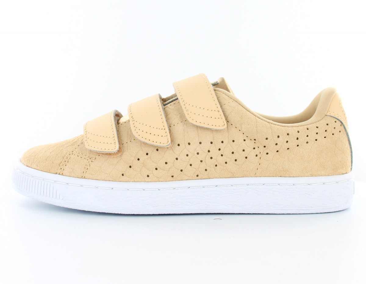 Puma Basket Strap Exotic Skin Natural Vachetta/ Puma White