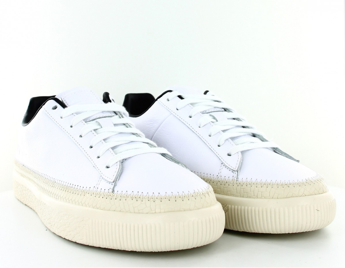 Puma Basket trim blanc noir beige