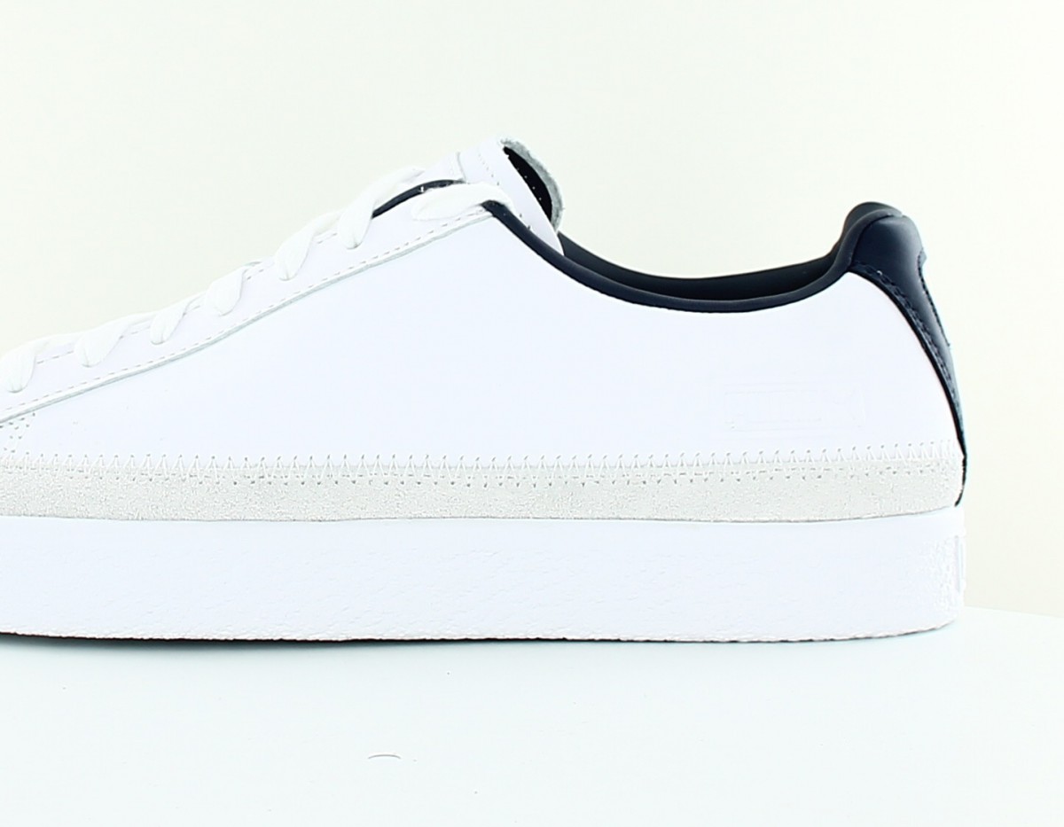 Puma Basket trim block blanc beige bleu marine