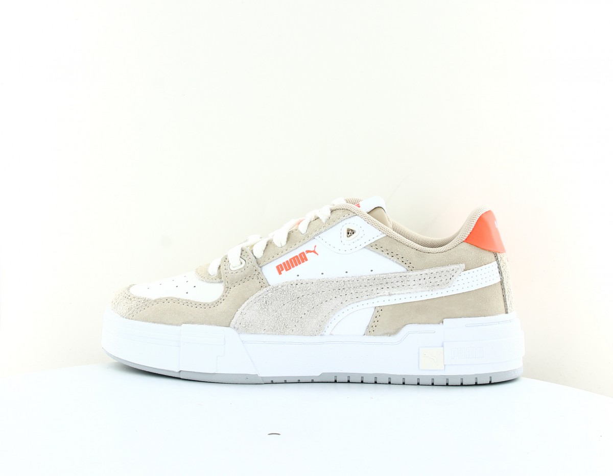 Puma Ca pro glitch suede beige blanc orange fluo