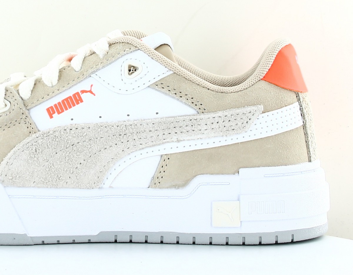 Puma Ca pro glitch suede beige blanc orange fluo