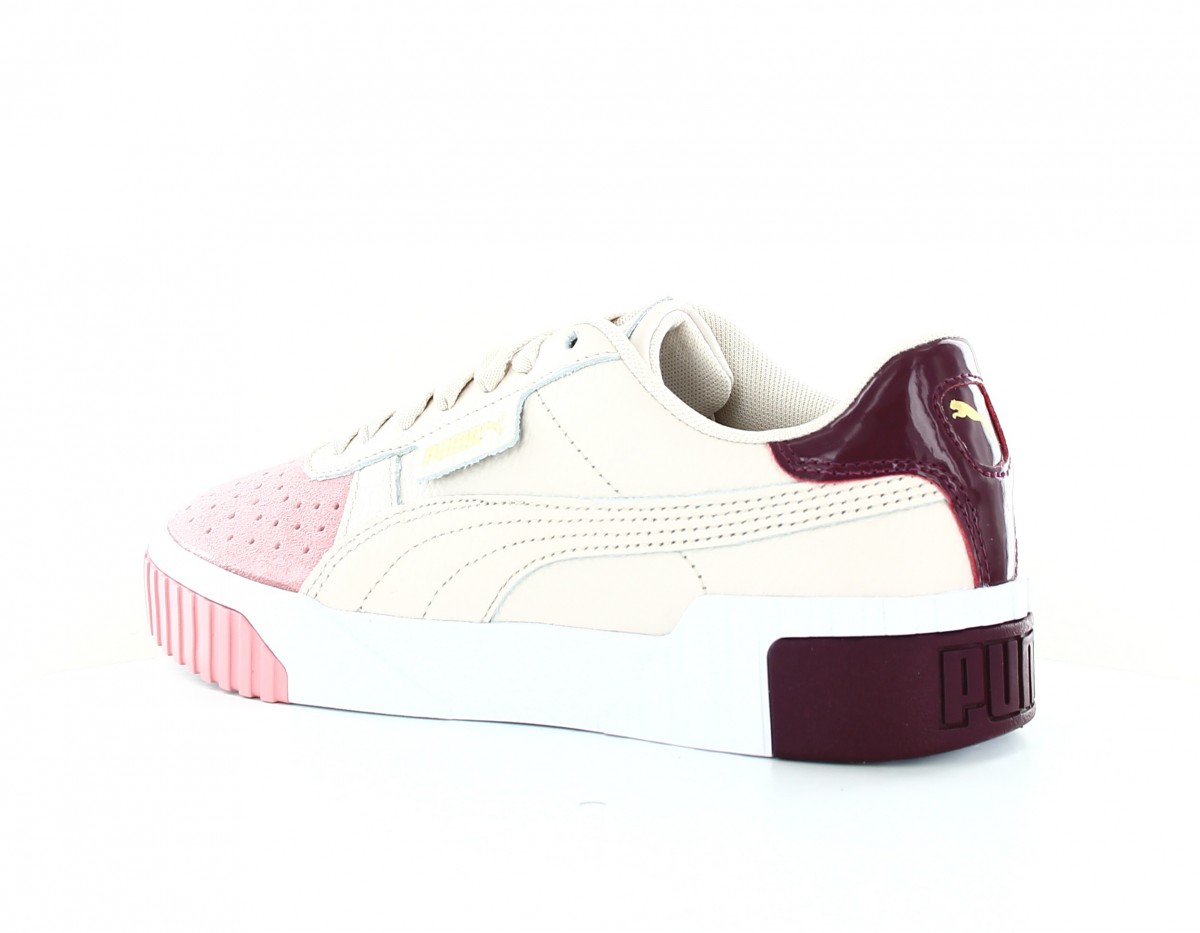 Puma Cali remix beige rose bordeaux