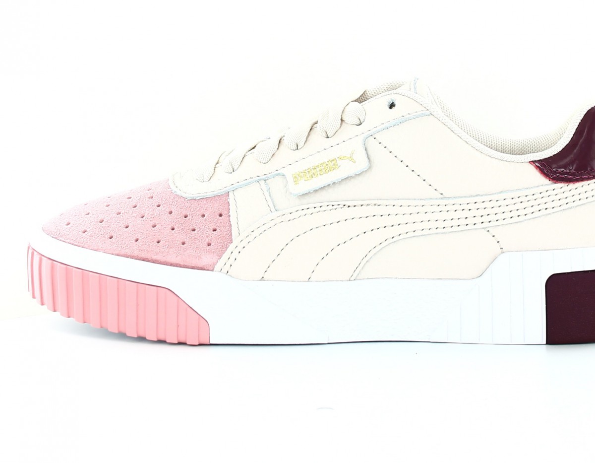 Puma Cali remix beige rose bordeaux