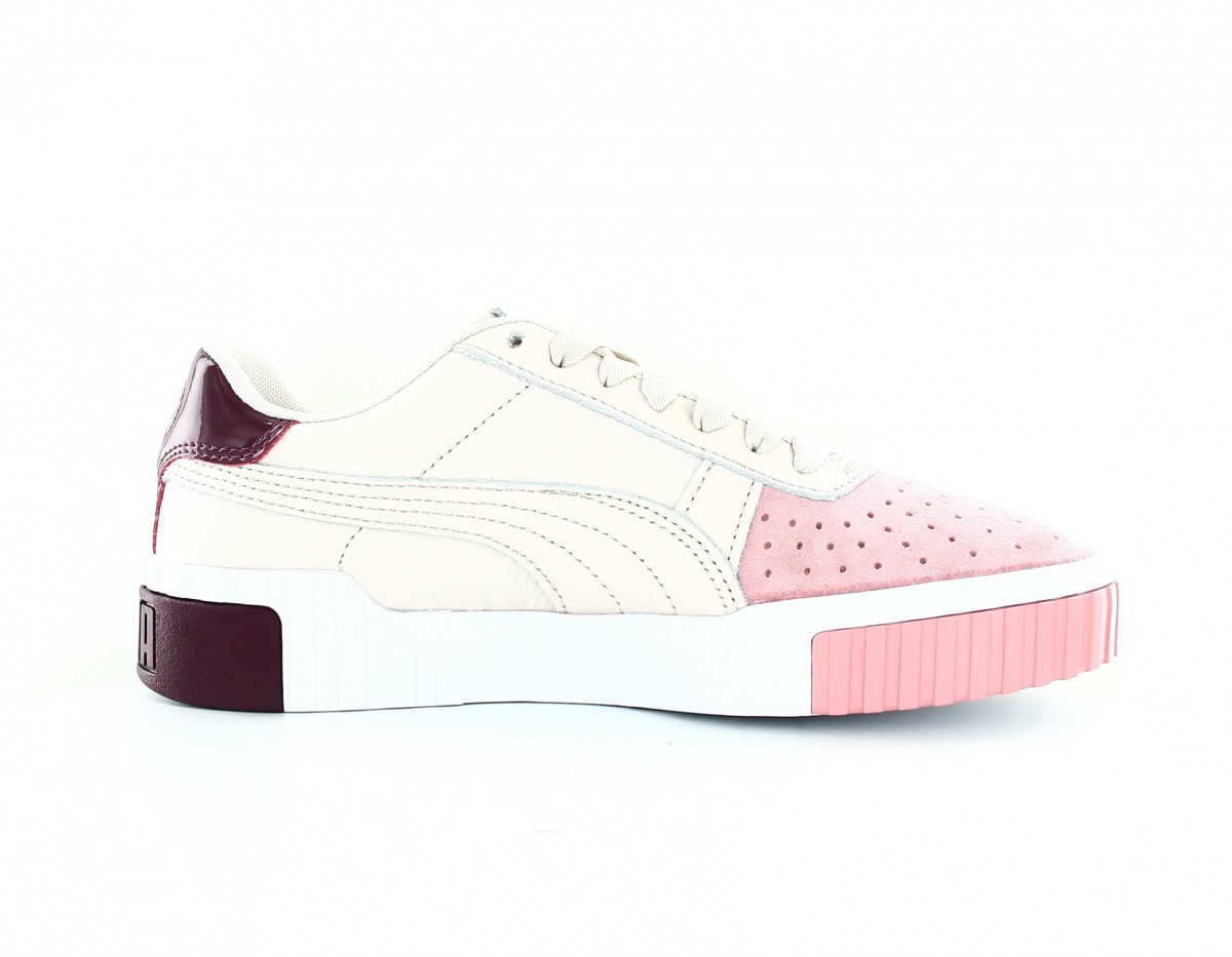 Puma Cali remix beige rose bordeaux