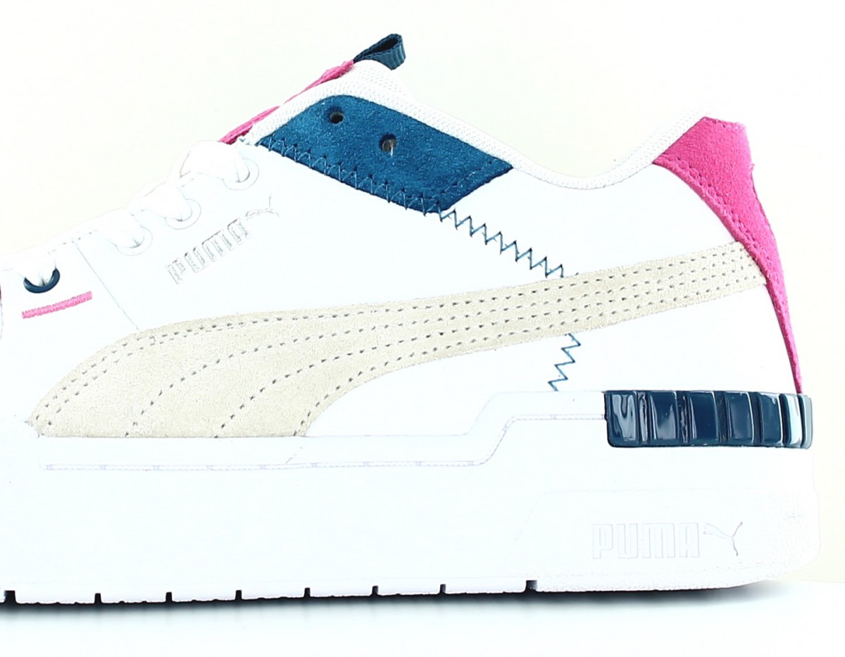 Puma Cali sport blanc beige bleu rose