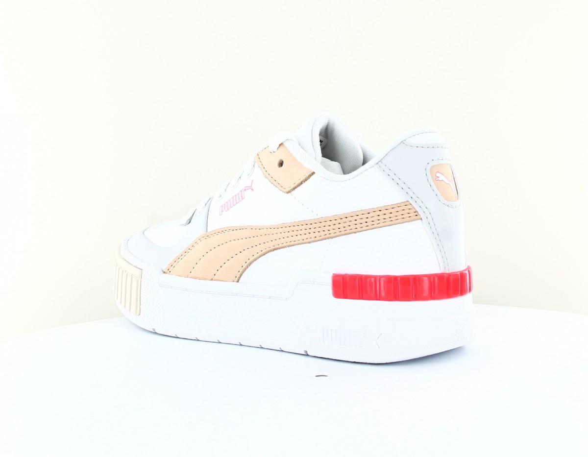 puma cali blanche et rose