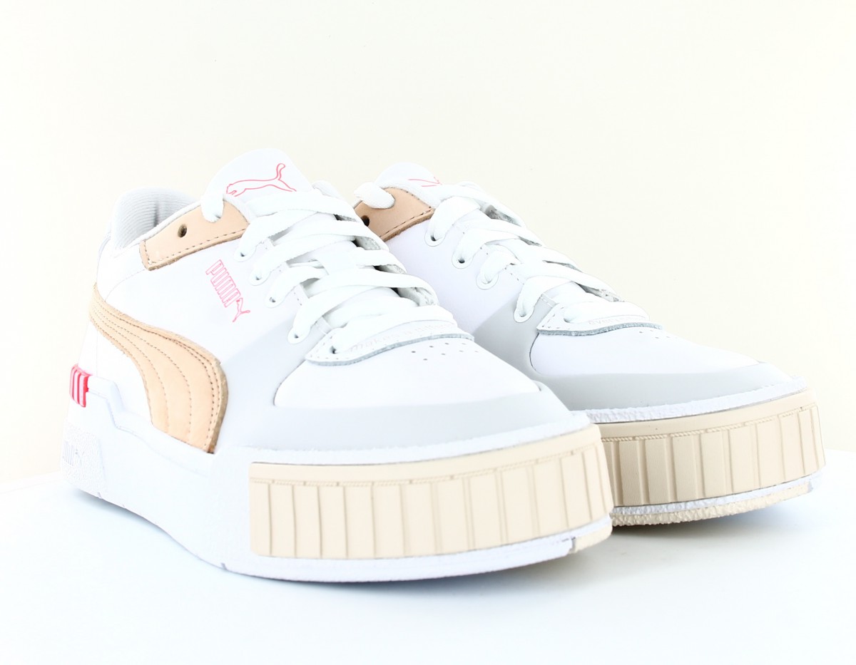 Puma Cali sport cnv blanc beige rose