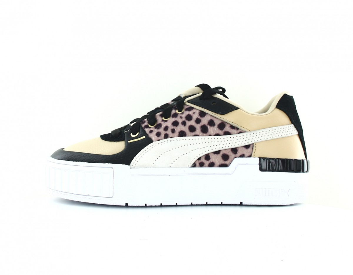 Puma Cali sport wild cats beige blanc noir leopard