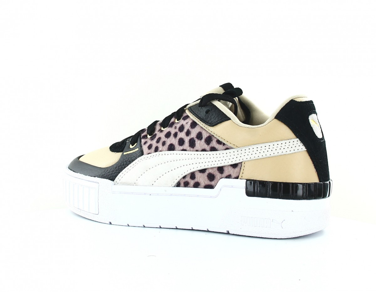 Puma Cali sport wild cats beige blanc noir leopard