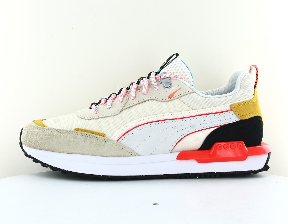 Puma City rider beige orange noir jaune