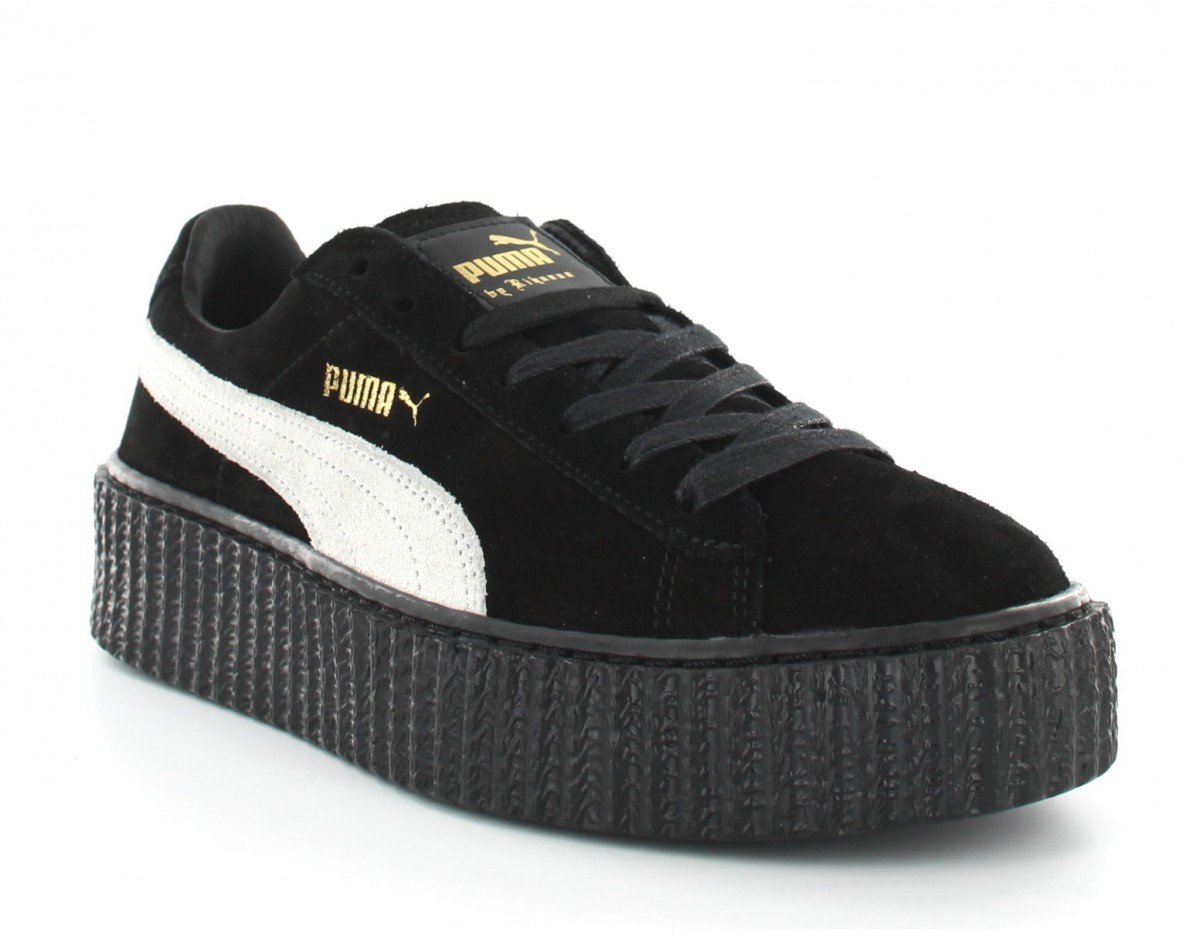 Puma suede creepers fenty Rihanna Noir-Noir-Blanc