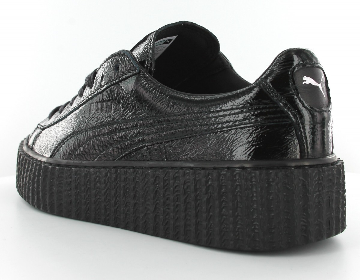 Puma Fenty creepers Wrinkled Patent Black