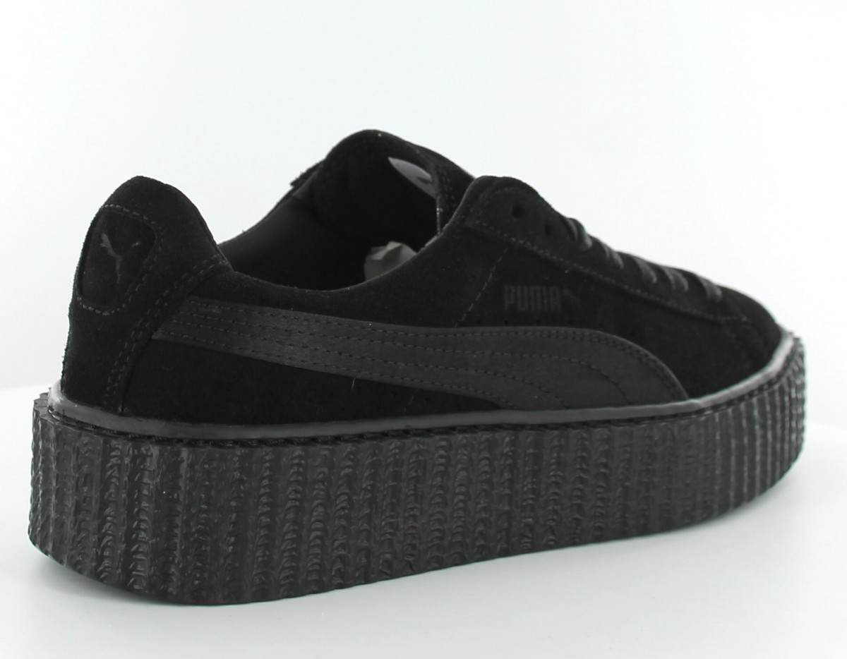 puma suede creepers noir et blanc