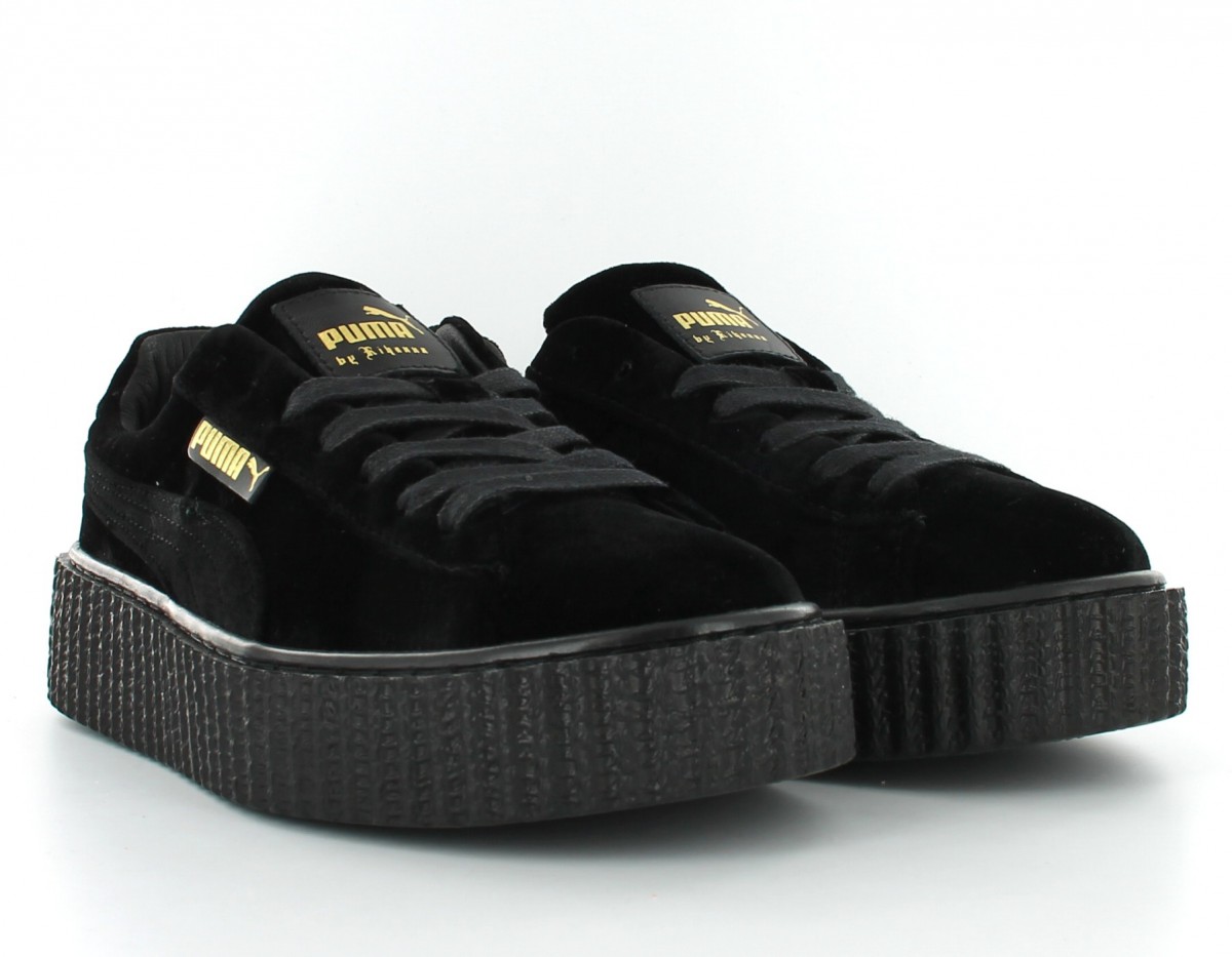 Puma suede creepers velvet Rihanna Puma Black-Black