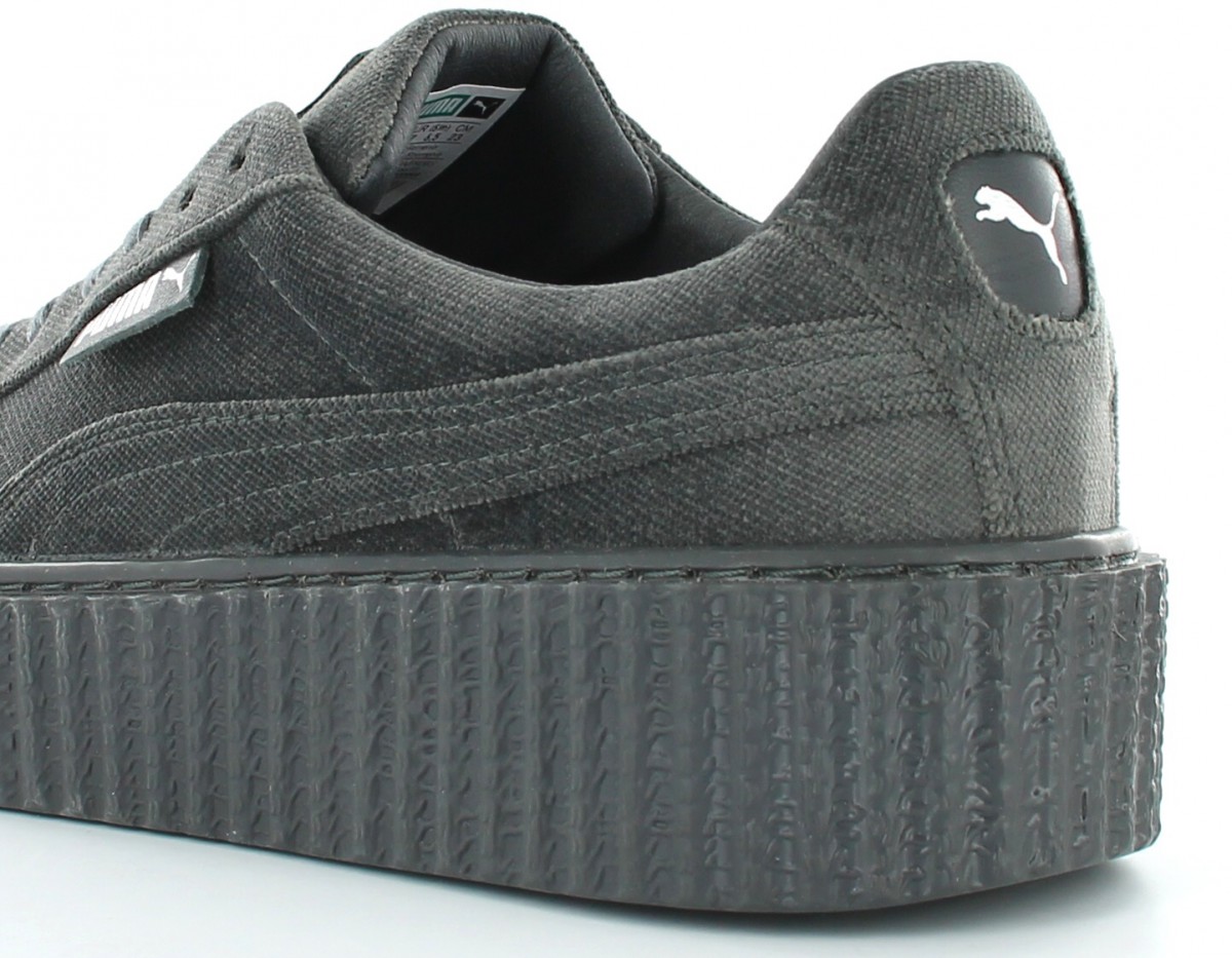 Puma suede creepers velvet Rihanna Glacier Gray-Gray