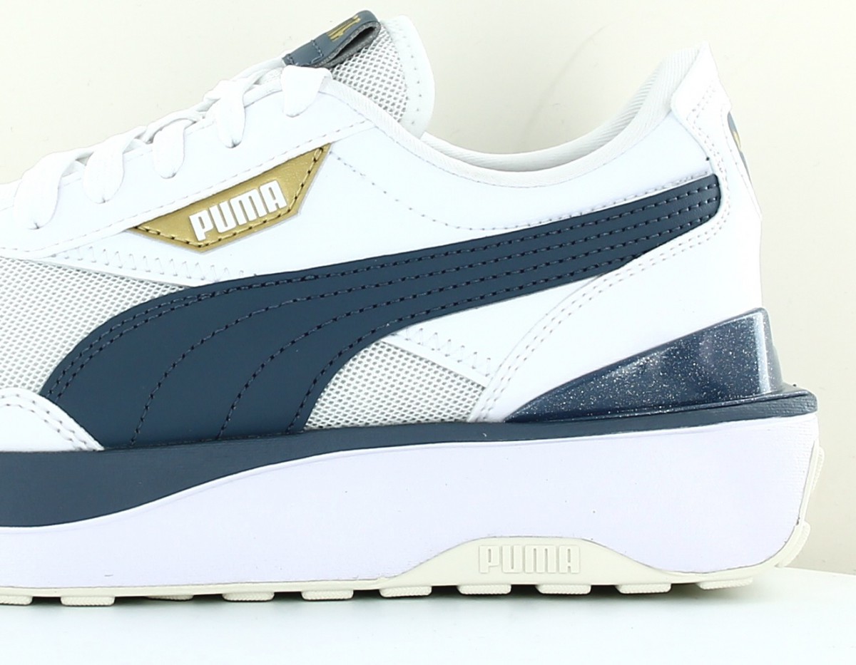 Puma Cruise rider blanc bleu gris or