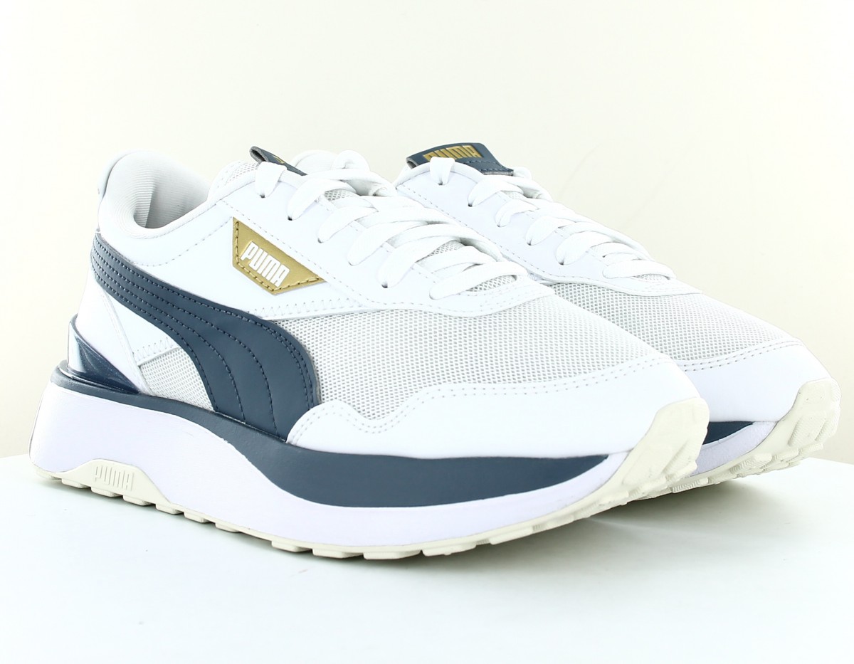 Puma Cruise rider blanc bleu gris or