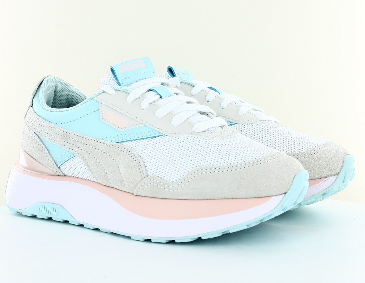 Puma Cruise rider candy blanc beige bleu ciel rose