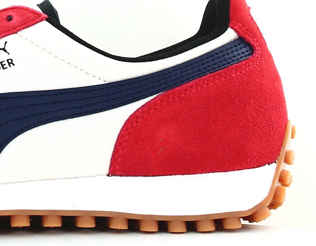 Puma Fast rider source beige bleu marine rouge gomme