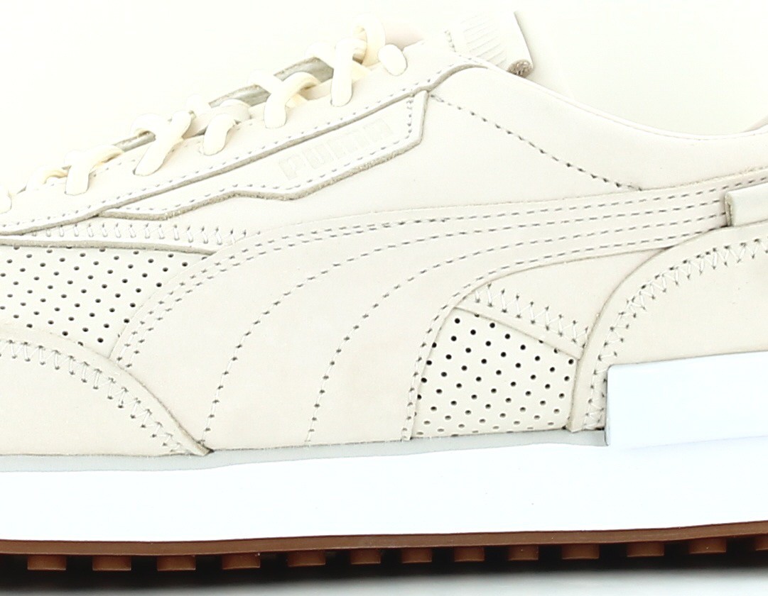 Puma Future rider premium beige blanc gomme