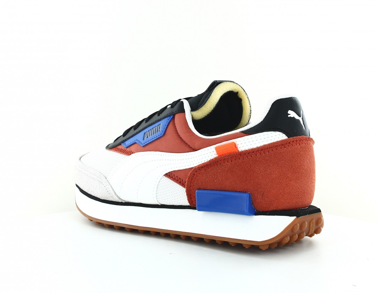 Puma Future rider new tones blanc bleu ocre noir 