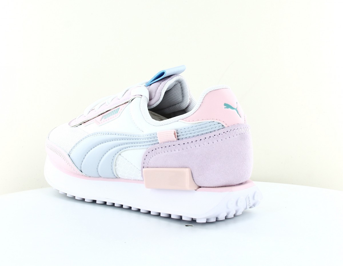 Puma Future rider pastel femme blanc rose bleu ciel