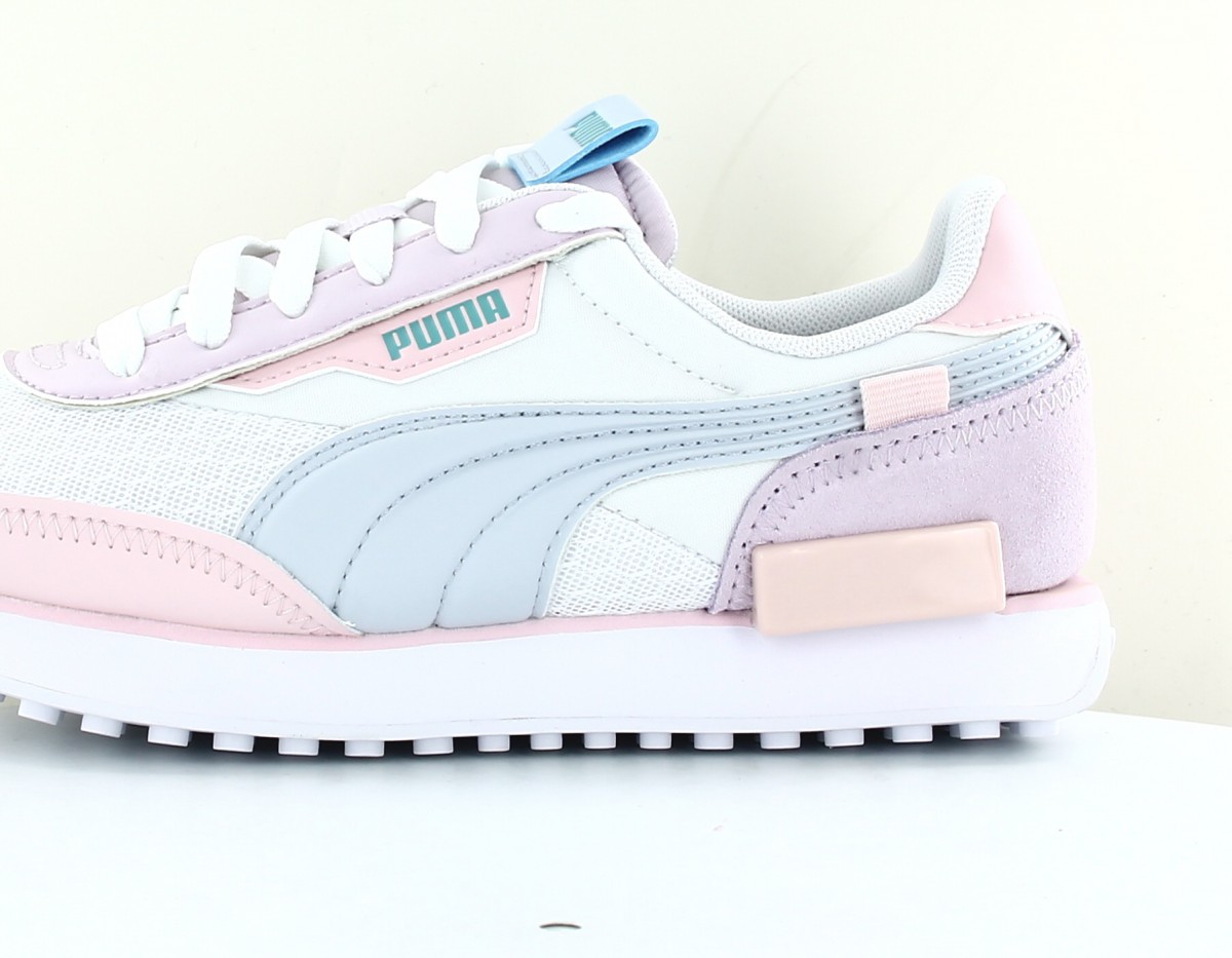 Puma Future rider pastel femme blanc rose bleu ciel