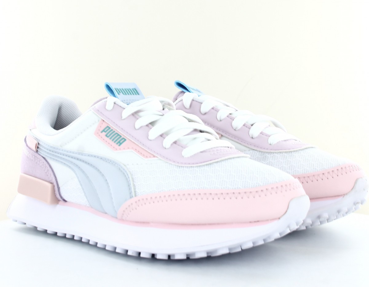 Puma Future rider pastel femme blanc rose bleu ciel